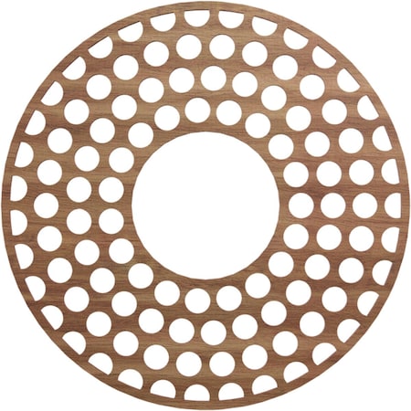 Ekena Millwork Fink Wood Fretwork Pierced Ceiling Medallion, Walnut, 22"OD x 8"ID x 1/4"T CMWP22X22X0250FFWA